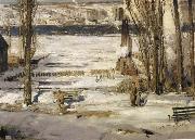 George Wesley Bellows A Morning Snow Sweden oil painting artist